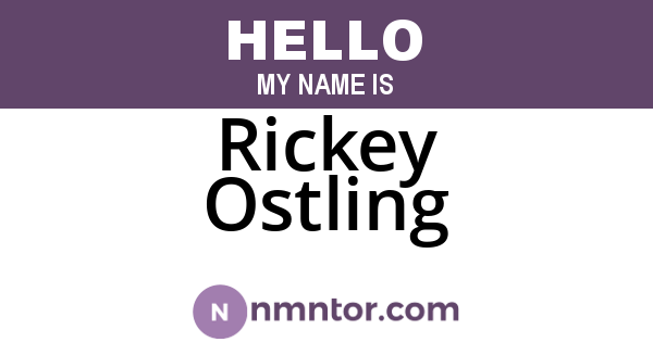 Rickey Ostling