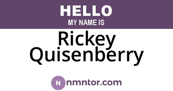 Rickey Quisenberry