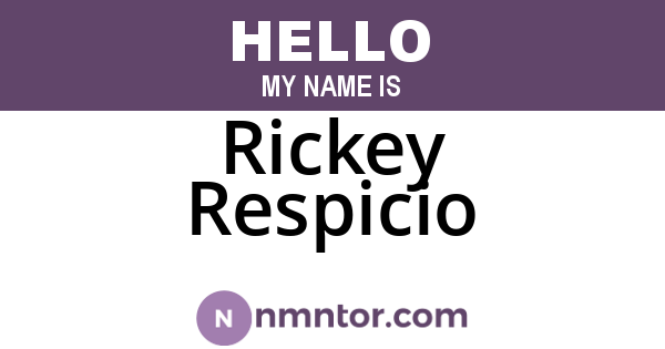 Rickey Respicio