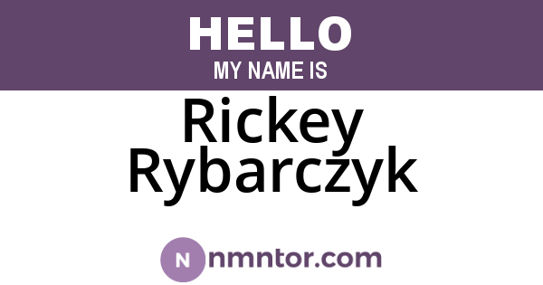 Rickey Rybarczyk