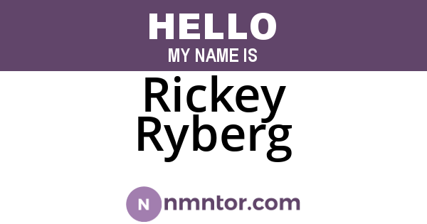 Rickey Ryberg