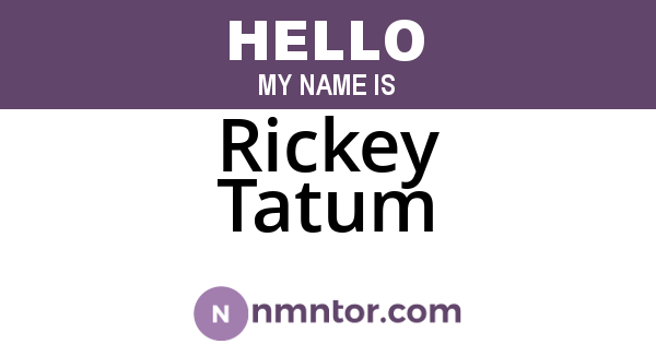 Rickey Tatum