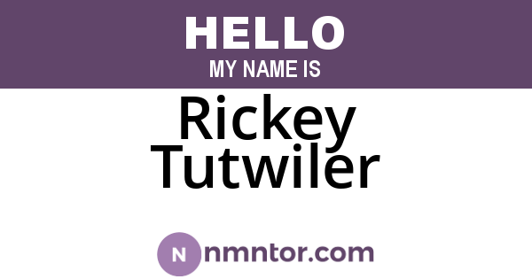Rickey Tutwiler