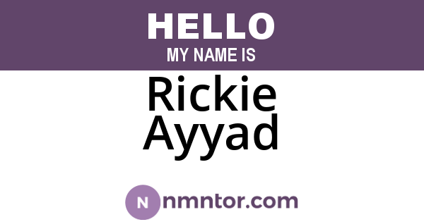 Rickie Ayyad
