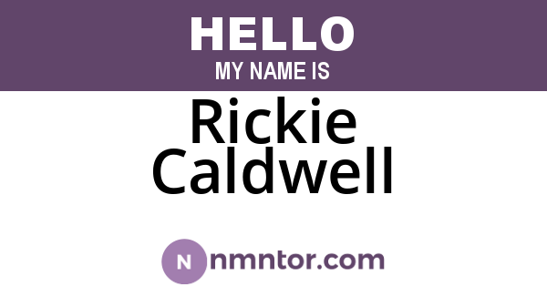 Rickie Caldwell