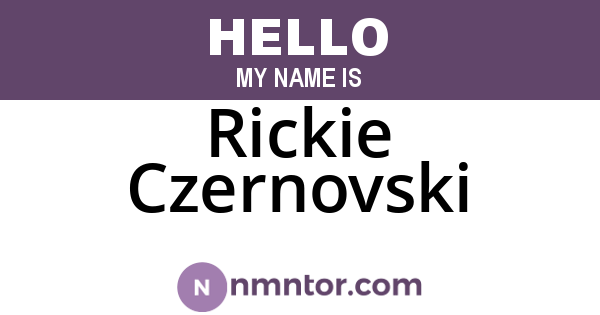 Rickie Czernovski