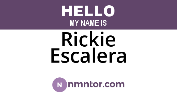 Rickie Escalera