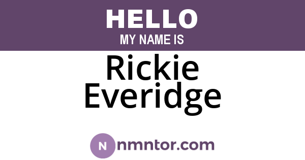 Rickie Everidge