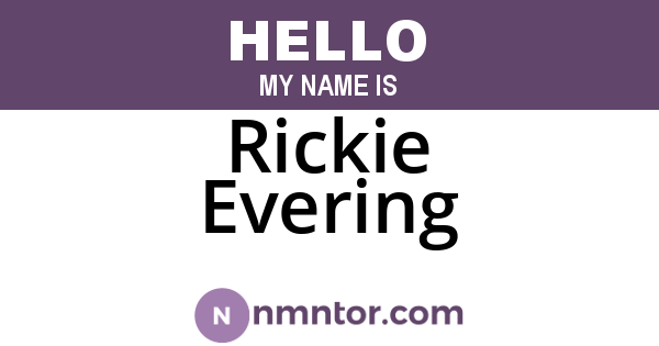 Rickie Evering