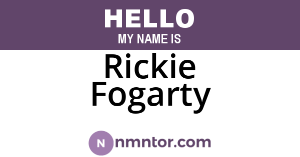 Rickie Fogarty