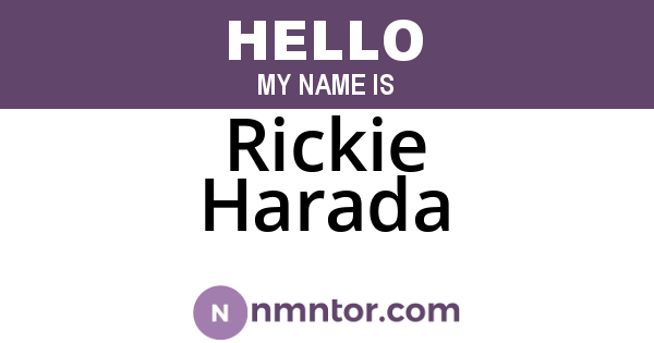 Rickie Harada