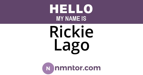 Rickie Lago