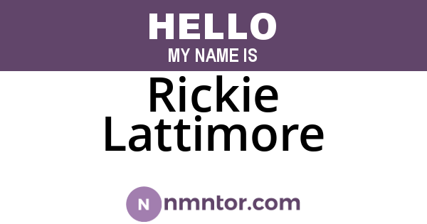 Rickie Lattimore