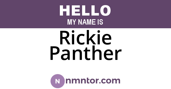 Rickie Panther