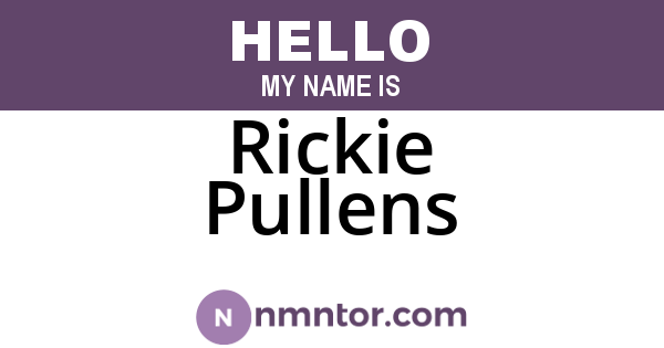 Rickie Pullens
