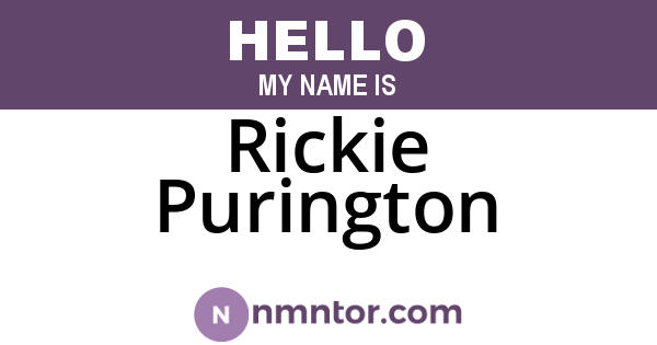 Rickie Purington