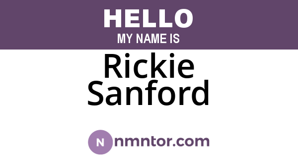 Rickie Sanford