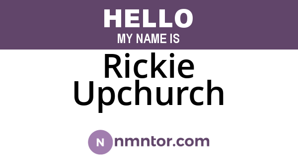 Rickie Upchurch