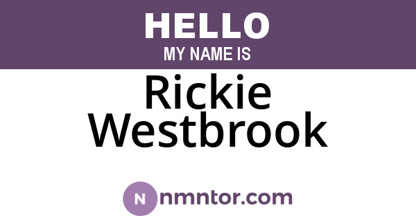 Rickie Westbrook
