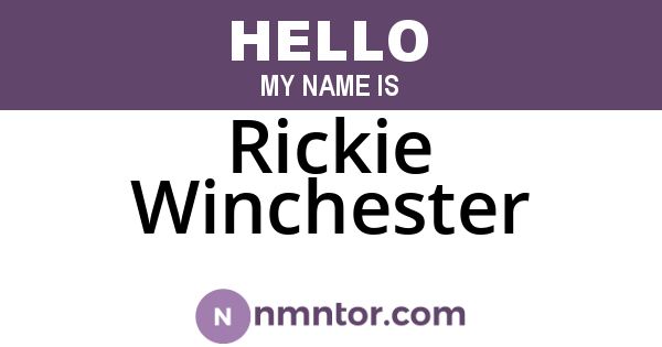 Rickie Winchester