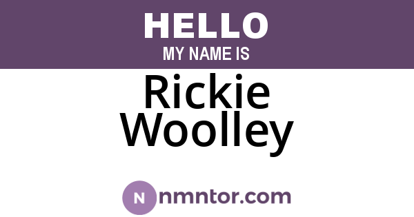 Rickie Woolley