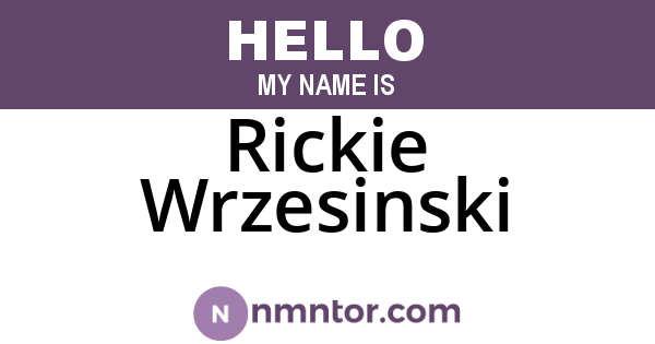 Rickie Wrzesinski