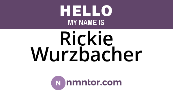 Rickie Wurzbacher