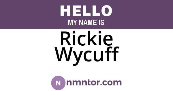 Rickie Wycuff