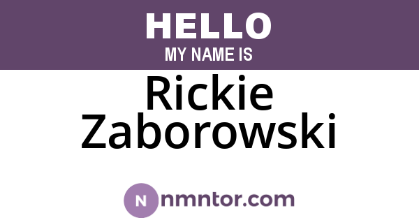 Rickie Zaborowski