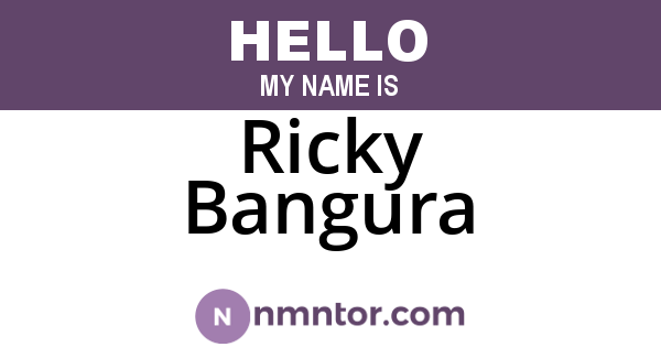 Ricky Bangura