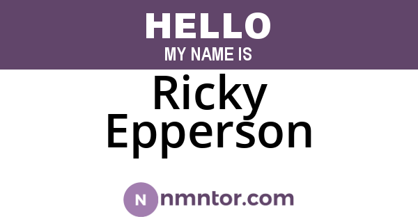 Ricky Epperson