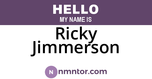 Ricky Jimmerson