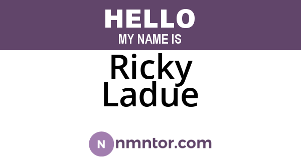 Ricky Ladue