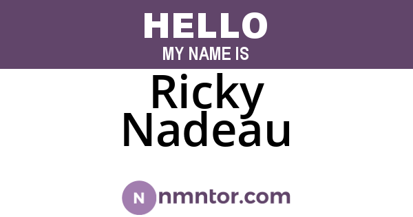 Ricky Nadeau