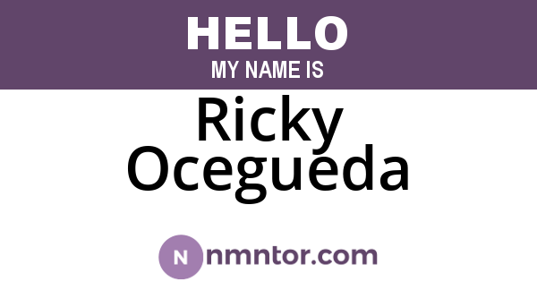 Ricky Ocegueda