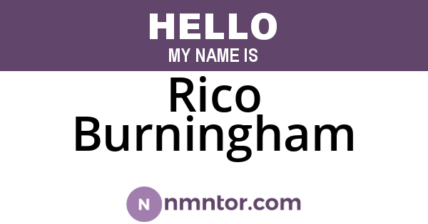 Rico Burningham