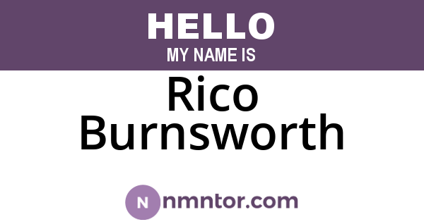 Rico Burnsworth