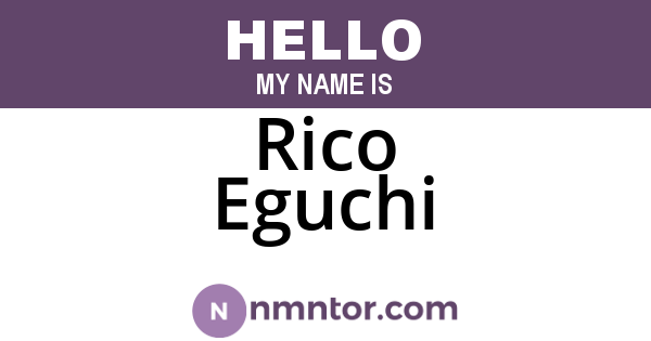 Rico Eguchi