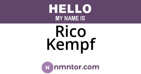 Rico Kempf