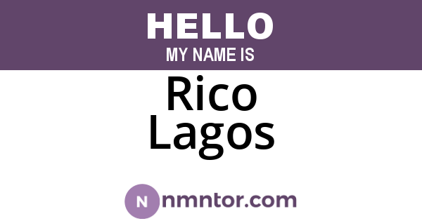 Rico Lagos