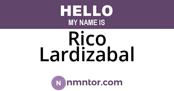 Rico Lardizabal