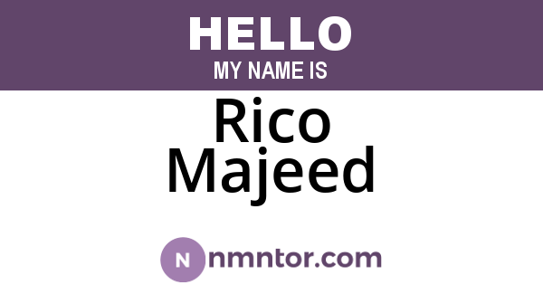 Rico Majeed