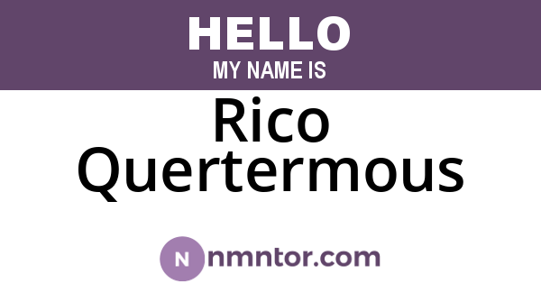 Rico Quertermous