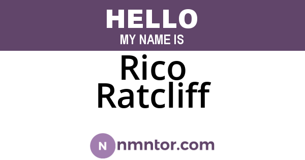 Rico Ratcliff