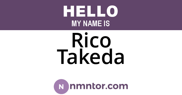 Rico Takeda