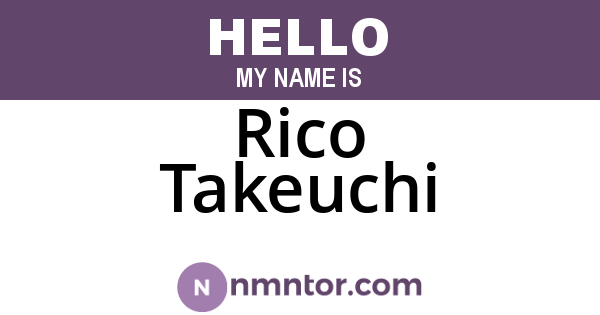 Rico Takeuchi
