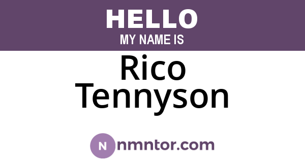 Rico Tennyson