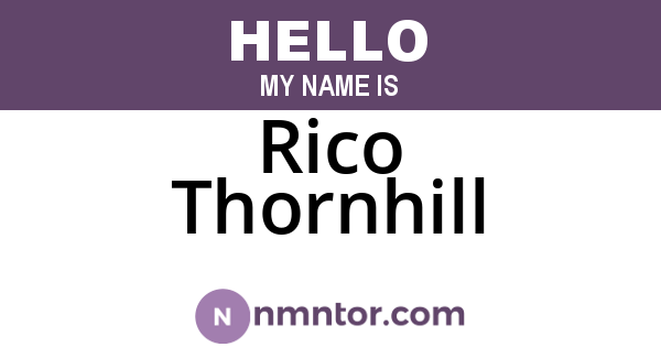 Rico Thornhill