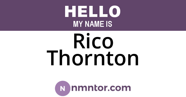 Rico Thornton
