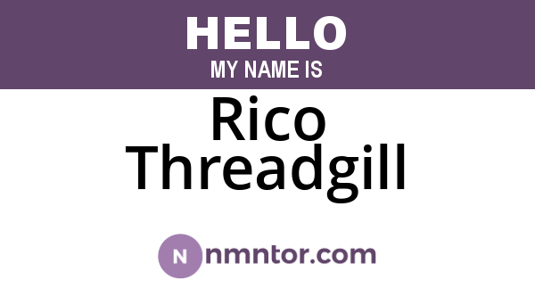 Rico Threadgill